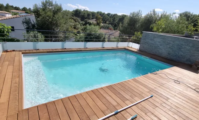 Terrasse en bois, Saint-Clément-de-Rivière, RJ Aménagements Extérieurs