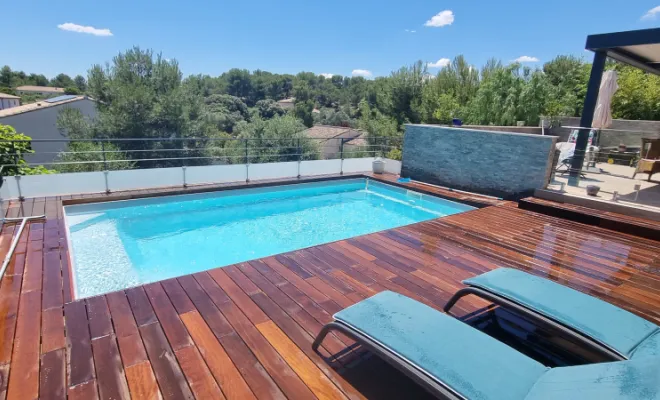 Terrasse en bois, Saint-Clément-de-Rivière, RJ Aménagements Extérieurs