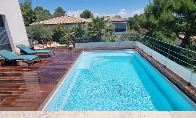 Terrasse en bois, Saint-Clément-de-Rivière, RJ Aménagements Extérieurs